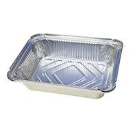 Récipient alimentaire jetable biodégradable de plat de cuisson de plateau de papier d'aluminium avec le couvercle d'aluminium pour le processus de boursouflure alimentaire à emporter
