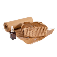 Rouleaux de papier kraft en nid d'abeille brun recyclé écologique Emballage de fleurs en papier artisanal pour emballage cadeau et emballage