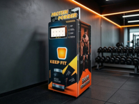 Distributeur automatique de protéines en poudre pour la nutrition sportive, distributeur en libre-service automatisé
