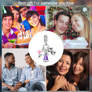 Molino de viento holandés original del diseñador, cuentas chapadas en plata de <span class=keywords><strong>vaca</strong></span>, exquisita Aleación de circón, joyería, venta directa de fábrica desde China - Product Image 6