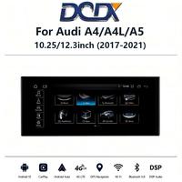 Radio para Auto Snapdragon 665/685 para Audi A4 A4L A5 S5 (2017-2021) de 10.25"/12.3", Unidad Principal Multimedia Inalámbrica con Android Auto y CarPlay