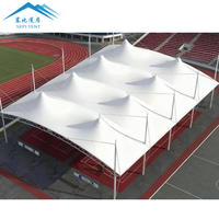 Structure de tente en membrane tendue de haute qualité en PVDF ETFE sur mesure pour terrain de tennis, de basketball, de padel et de pickleball en plein air