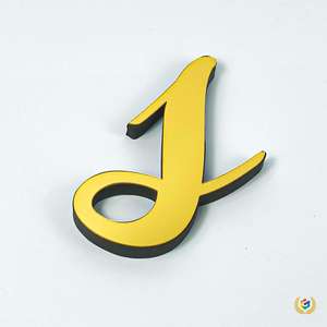 Pegatinas de Pared de Espejo Acrílico con Letras Minúsculas, Autoadhesivo, para el Hogar, Dormitorio, Sala de Estar - Product Image 2