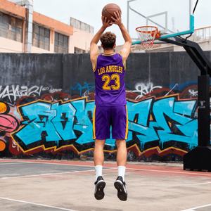 Conjunto Deportivo de Dos Piezas de Baloncesto Unisex Los Ángeles 2026, Logotipo Personalizado, Jersey y Pantalones Cortos Deportivos de Malla de Poliéster de Alta Calidad - Product Image 2