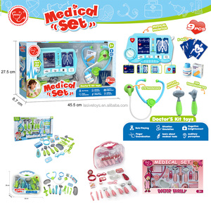 LASIVE TOY Set da gioco per bambine, kit medico <span class=keywords><strong>rosa</strong></span> con scatola di immagazzinamento in plastica trasparente, giocattoli per giochi di ruolo - Product Image 5