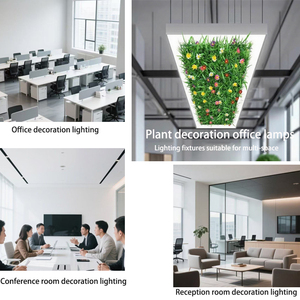 Lustre d'intérieur moderne <span class=keywords><strong>Luminaire</strong></span> <span class=keywords><strong>de</strong></span> plafond décoratif suspendu avec plantes naturelles Feuille Floral Éclairage <span class=keywords><strong>de</strong></span> <span class=keywords><strong>bureau</strong></span> Décor Lumière - Product Image 3