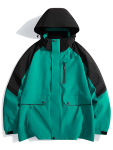 양털 두꺼운 방풍 방수 느슨한 통기성 등산 세트 야외 윈드 브레이커 - Product Image 2