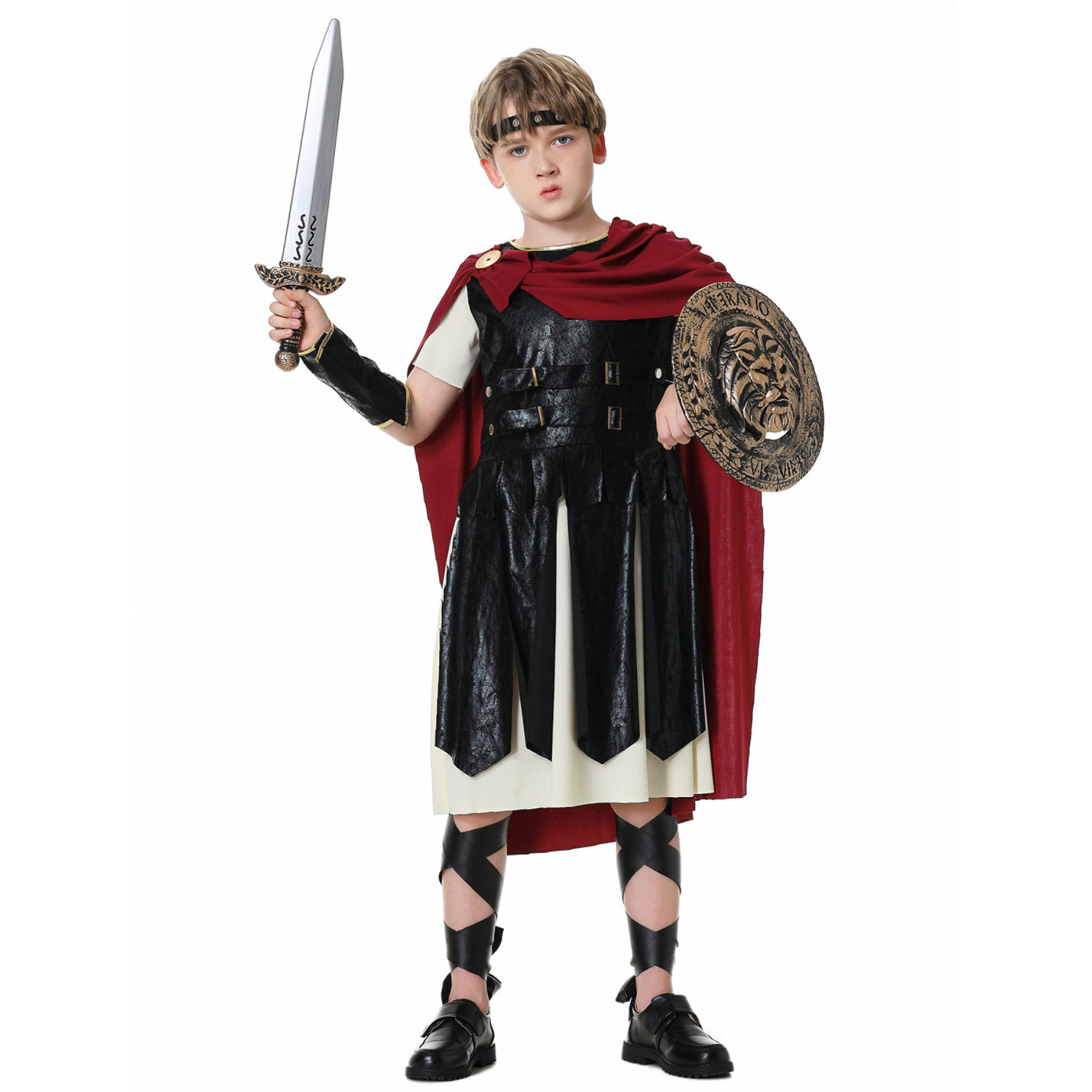 Luxury Spartans Cos Family Outfit Jumpsuit Royal Roman Gladiator Kids  Warrior Masquerade Costume for Boys