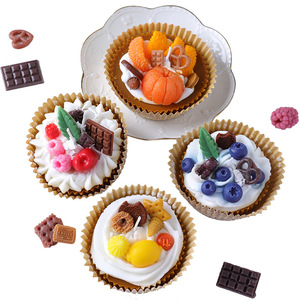 Simulation Cupcake Scented <b>Candle</b> Creative Food Shape Soy Wax Aroma Gift Photo Shooting Desktop Display Ornament - Product Image 4