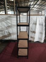 Étagères de rangement en acier réglables à 5 niveaux, étagères de garage en acier sans boulons, étagères de rangement pour la maison