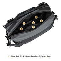 Sac à dos tactique léger 8L en nylon Cordura 1000D avec système MOLLE, sac bandoulière avec cadre interne pour le sport et le cyclisme