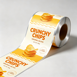 Rollo de Película Laminada Impresa con Logotipo Personalizado al por Mayor de Fábrica, Rollo de Película para Envasado de Alimentos, para Papas Fritas - Product Image 5