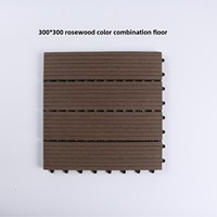Épissage plancher de bois en plastique bon marché emboîtement WPC PE carreaux de terrasse balcon extérieur jardin terrasse épissage plastique bois