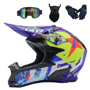 Casque de motocross pour adulte avec lunettes, gants et masque-Casque de moto et de VTT tout-terrain DOT/FMVSS-218 - Product Image 2