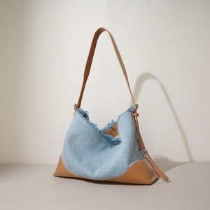 Borsa a <span class=keywords><strong>Tracolla</strong></span> Vintage di Alta Qualità per Donna, Stile Casual Bohémien in Denim, Catene Decorative, MOQ <span class=keywords><strong>Basso</strong></span>, Alla Moda con Cinghia Singola - Product Image 4