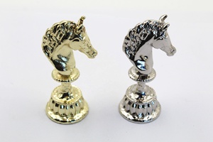 Personalizado de lujo <span class=keywords><strong>3D</strong></span> Metal viaje estatuilla pieza de <span class=keywords><strong>ajedrez</strong></span> Set Decoración - Product Image 2