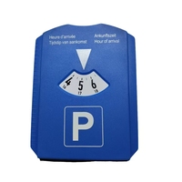 Disque de stationnement bleu avec 3 jetons pour chariots de courses, pour voiture, camion, camping-car