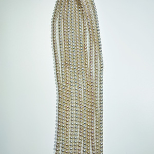 Collar de perlas cultivadas de agua dulce de 7-11 mm, redondas, grado AAA, blancas, sueltas, para la elaboración de collares. - Product Image 3