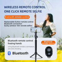 Portable pour support à trois pattes Bluetooth pour la diffusion en direct en plein air Lumière de remplissage réglable et rotation Clip arrière évolutif pour bureau