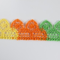 Vente en gros de dentelle brodée soluble dans l'eau de couleurs mélangées personnalisées, accessoires de vêtements ethniques traditionnels de luxe pour mariage