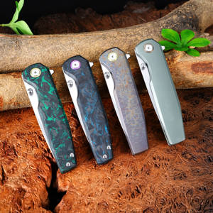 Couteau pliant tactique en alliage de titane/fibre de carbone VG-10 avec roulements à billes en céramique GT-T0071-<span class=keywords><strong>4</strong></span> - Product Image 5