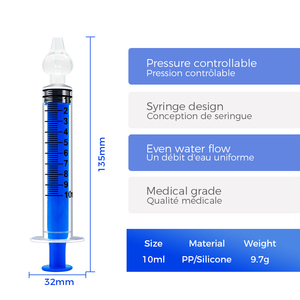 Certification CE, <span class=keywords><strong>seringue</strong></span> <span class=keywords><strong>de</strong></span> type 10 ml, irrigateur nasal coloré pour nourrissons, aspirateur nasal pour bébé en PP et silicone - Product Image 4