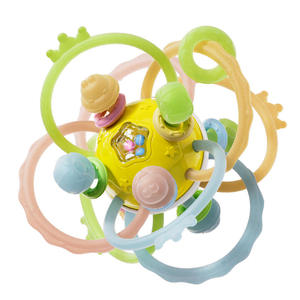 Juguetes para Bebés Manhattan, Pelota de Agarre para Bebés, Juguete de Silicona con Sonido para la Educación Temprana y el Entrenamiento del Agarre, Juguete Relajante para Bebés - Product Image 1