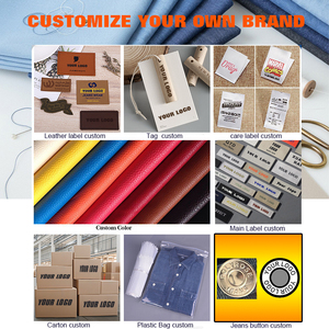 Custom <strong>Label</strong> High Waist Black Classic Laser Wash Breathable Sexy Rivet Straight-leg Denim <strong>Jeans</strong> Women - Product Image 5