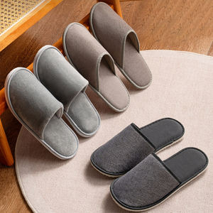 Оптовые одноразовые тапочки для отелей класса люкс из хлопка/конопли/вельвета/жемчугового волокна/нетканого материала с индивидуальным логотипом, высокое качество - Product Image 1