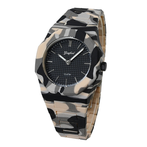 Reloj de Pulsera con Caja y Correa de ABS Directo de Fábrica, Resistente al Agua 100M, Movimiento de Cuarzo Japonés 2035, Logotipo Personalizado - Product Image 1