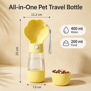 Botella de Agua para Perros de Viaje de 14oz/18oz, Acero Inoxidable, Regalo de Cumpleaños para Mamá de Perro, Funcional para Exteriores con Tazón - Product Image 5