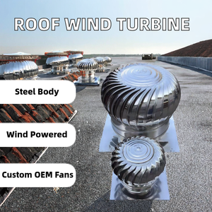 Ventilateur d'extraction <span class=keywords><strong>de</strong></span> toit résistant aux intempéries en acier inoxydable 304/201, turbine non motorisée à énergie éolienne pour entrepôt et atelier - Product Image 2