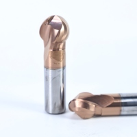 Fresa de punta esférica tipo Lollipop de carburo de tungsteno para CNC, brocas de fresado de carburo