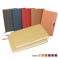Fournitures de papeterie en cuir à couverture rigide avec Logo vierge pour étudiants, vente en gros, Horizontal, personnalisable, AI-MICH