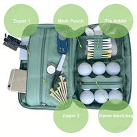Sac d'accessoires de golf résistant à l'eau, organiseur portable pliable en nylon de qualité supérieure, étui de rangement pour balles de golf