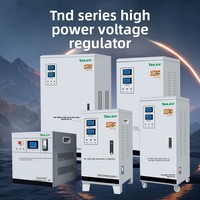 Stabilisateur de tension AC 220V entièrement automatique pour climatiseur domestique, alimentation 10 KVA monophasé, modèle TND, fabriqué en Chine