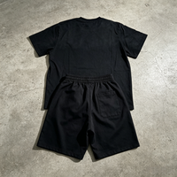 Camiseta Deportiva de Verano para Hombre con Logotipo Personalizado del Fabricante, 100% Algodón Ecológico, Pantalones Cortos, Traje Deportivo para Hombre de Alta Calidad