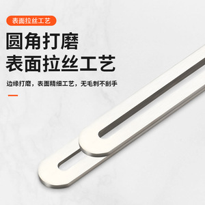 Adjustable Stainless <b>Steel</b> <b>Angle</b> <b>Bracket</b> With Elongated Hole For Wardrobes And Cabinets 5 Mm Thickness Painted Surface - Product Image 4