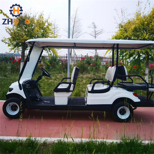 Cadeau du Nouvel An Voiturette <span class=keywords><strong>de</strong></span> golf électrique personnalisée <span class=keywords><strong>blanche</strong></span> simple 6 places Convient aux hôtels et au <span class=keywords><strong>camping</strong></span> - Product Image 4