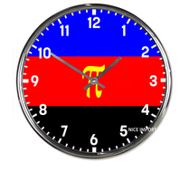 Horloges murales rondes arc-en-ciel polyamory, horloge silencieuse classique sans tic-tac, fonctionnant sur piles, pour bureau, maison, salon