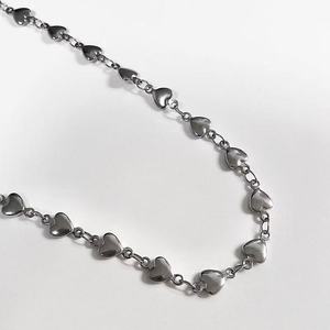 लव हार्ट लिंक चेन आयरन चेन डिय हेयर एक्सेसरीज नेकलेस ब्रेसलेट कंलेट गहने आपूर्ति - Product Image 5