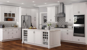 Armoire de cuisine de style américain haut de gamme, armoire de base en bois massif, armoires de cuisine RTA pour nouvelle maison - Product Image 4