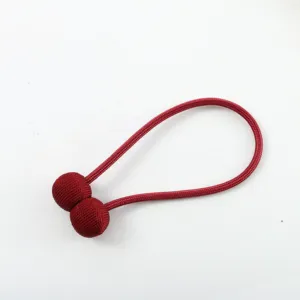 Curtains accessories magnetic rope curtain tie backs red pink