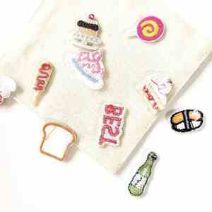 Patch brodé thermocollant écologique, motifs de dessins animés mignons et gâteaux, couleurs variées, pour pochette et porte-monnaie - Product Image 4