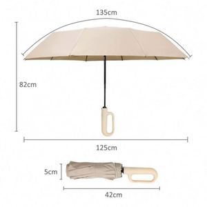 Parapluie promotionnel à poignée boucle personnalisable de haute qualité pour la pluie – Vente chaude en gros - Product Image 6