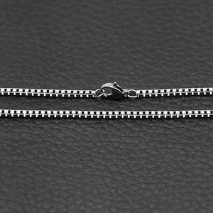 Collier en acier inoxydable plaqué <span class=keywords><strong>or</strong></span> 18 carats 316L inaltérable, chaîne maille forçat vintage, accessoires DIY, bijoux tendance, cadeau, vente en gros - Product Image 6