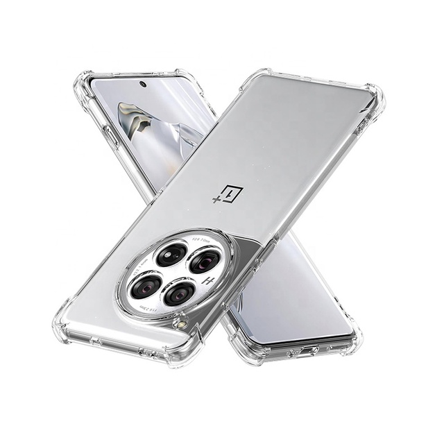 Clear Luxury TPU Shockproof Bumper Protective Shell for OnePlus 12 Transparent Phone Cover Mobile Phone Cases
