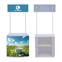 Tables promotionnelles légères en plastique personnalisables pour l'affichage publicitaire en intérieur et en extérieur