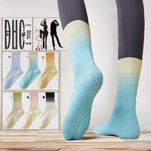 Calcetines de Yoga Antideslizantes de Punto con Spandex/Nylon para Otoño/Invierno, Calcetines Deportivos para Niños, Venta al Por Mayor - Product Image 3
