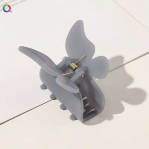 Mollette di fiori di tendenza in resina di paillettes all'ingrosso per bambini e donne 5cm accessori per la decorazione dei capelli con metallo di perle vendita calda - Product Image 1